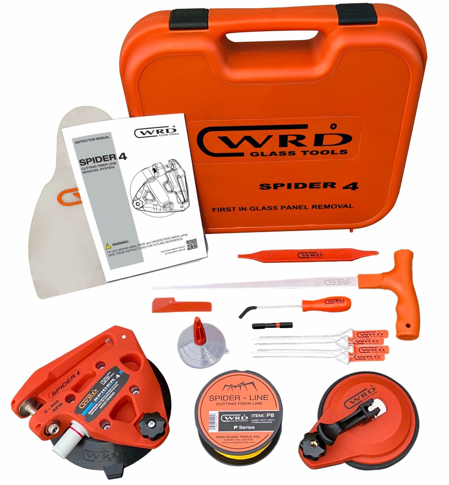 WRD Windshield Removal System - Spider 4 - Kit 300